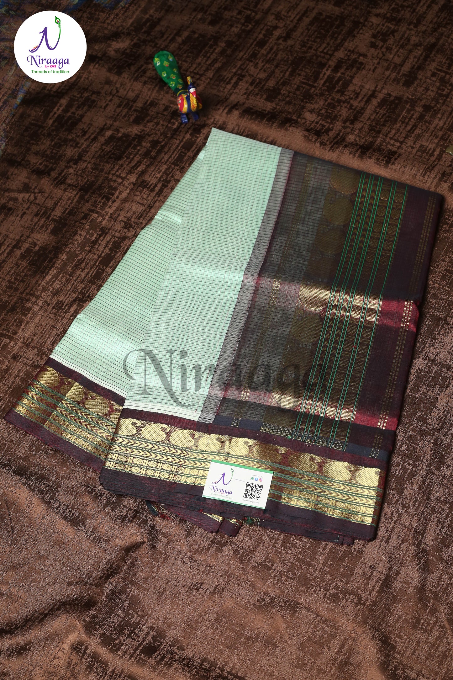 Checked Silk cotton