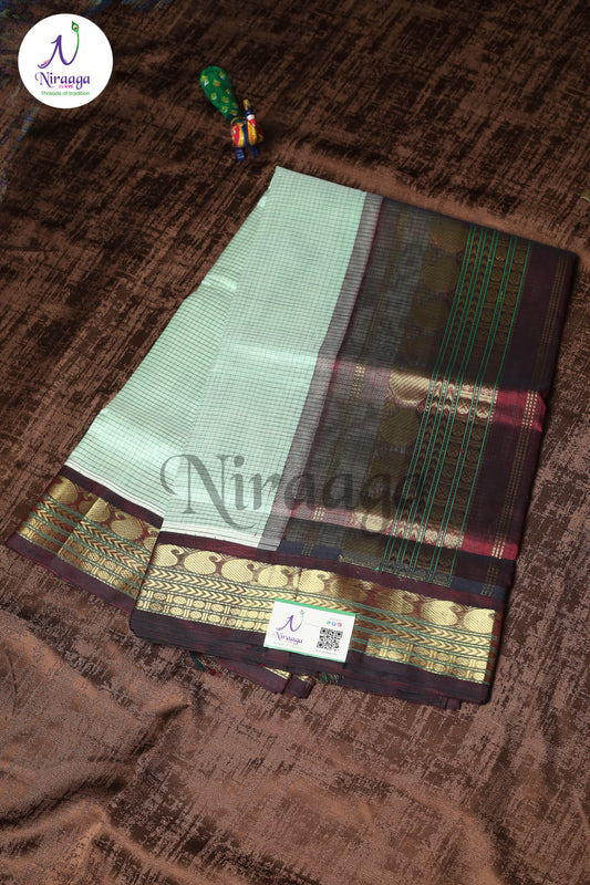 Checked Silk cotton